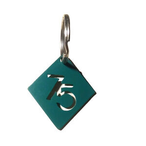75 Green Metal Keychain Locker Number Age?